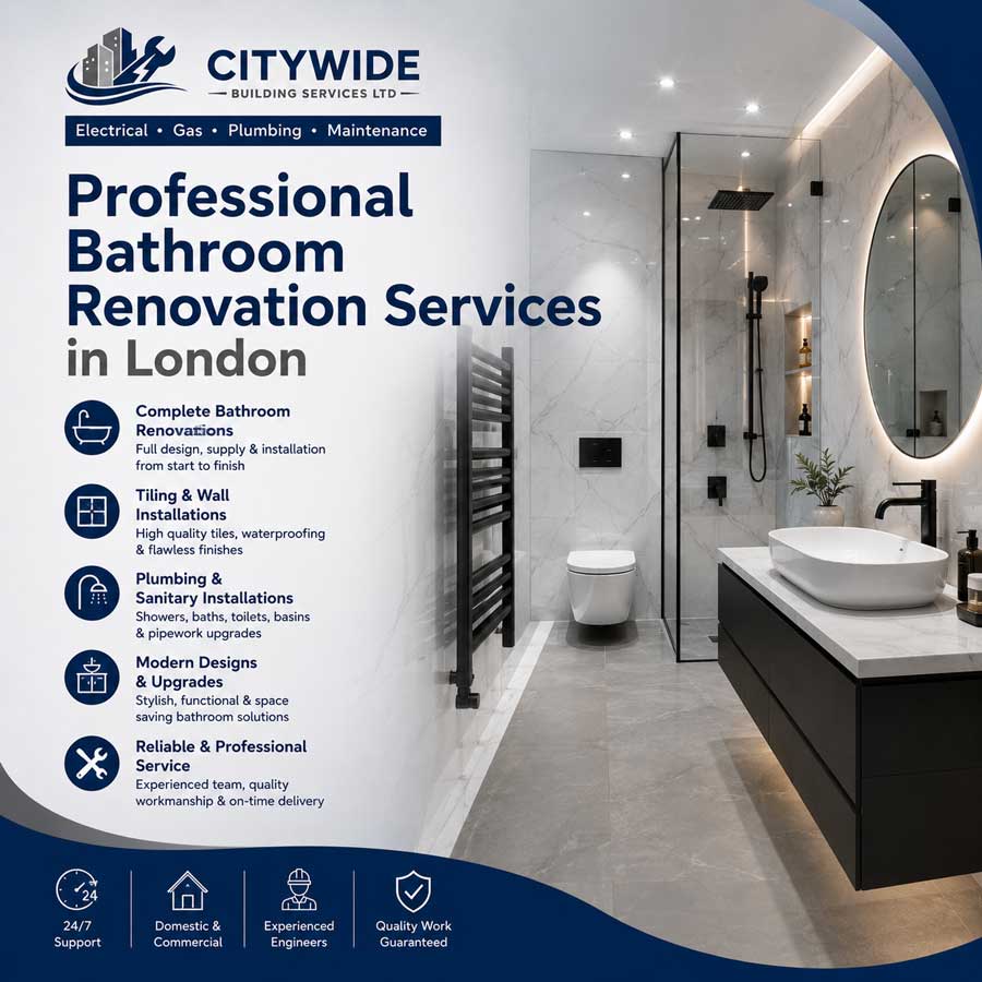 Professional bathroom renovation services in London